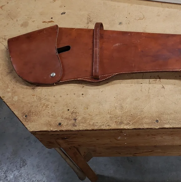 Hunter 'Gunlock' Leather Rifle Scabbard - Style 412 26 - Picture 14 of 16